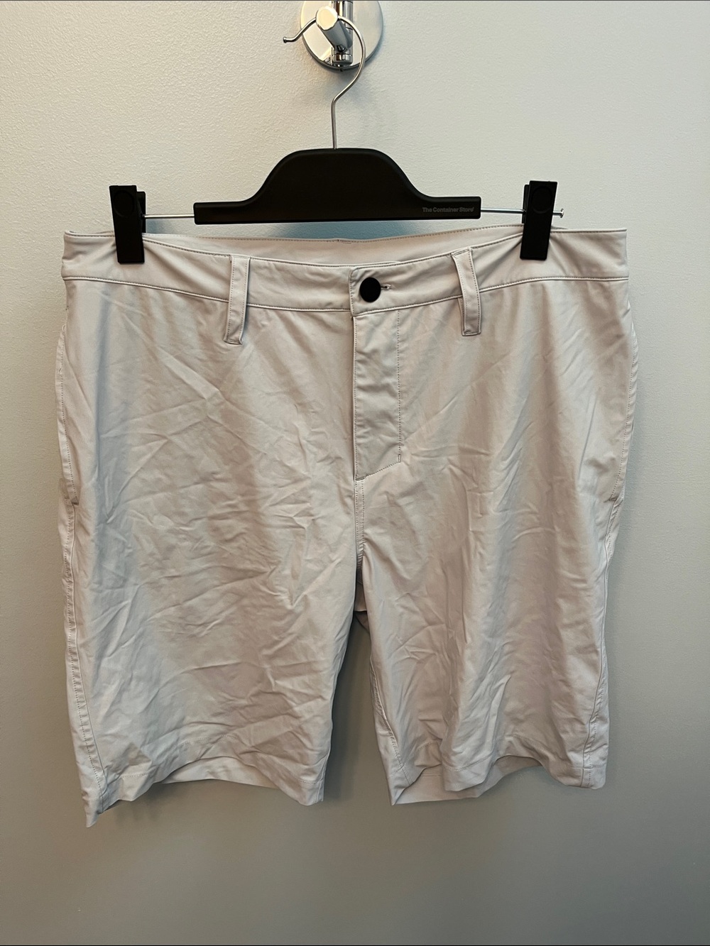 Zella Men's Blue-Gray Flat-Front Performance Shorts
